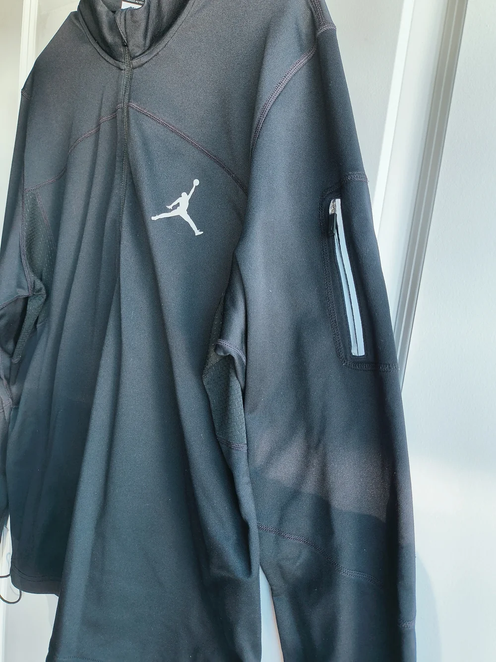 Jordan Men's Black Quarter-Zip Pullover Jacket